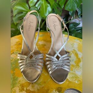 Cole Haan Women's Silver Strappy Heels